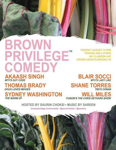 Brown Privilege Comedy 8 poster