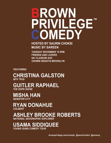 Brown Privilege Comedy 11 poster