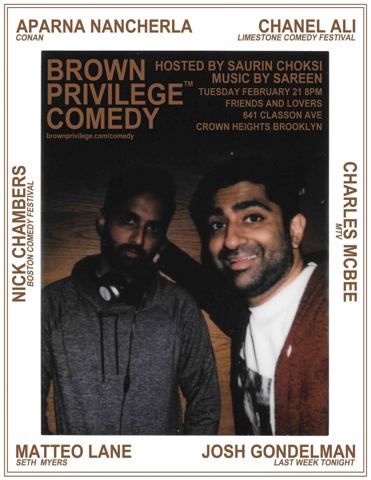 Brown Privilege Comedy 14 poster
