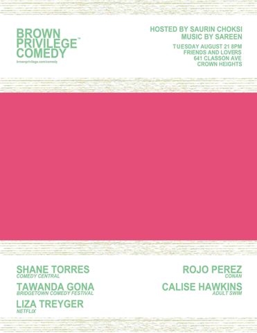 Brown Privilege Comedy 32 poster