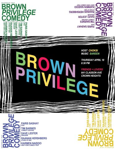 Brown Privilege Comedy 40 poster