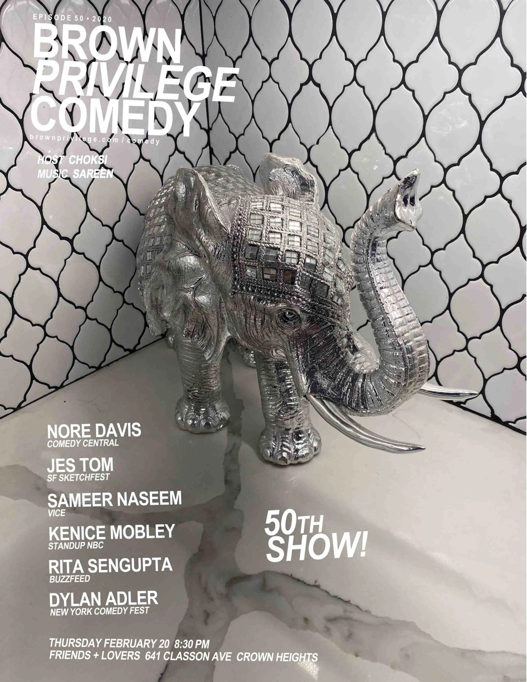 Brown Privilege Comedy 50 poster